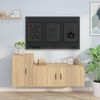 vidaXL Ensemble de meubles TV 2 pcs ch&ecirc;ne sonoma bois d'ing&eacute;nierie