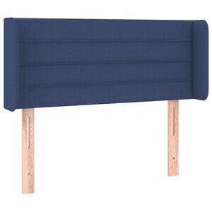 vidaXL T&ecirc;te de lit avec oreilles Bleu 83x16x78/88 cm Tissu