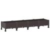 vidaXL Jardini&egrave;re avec Roues Marron 160 x 40 x 29 cm PP
