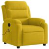 vidaXL Fauteuil de massage inclinable jaune velours