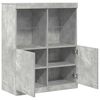 vidaXL Buffet gris b&eacute;ton 81x37x100 cm bois d'ing&eacute;nierie