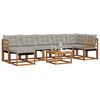 vidaXL Ensemble de canap&eacute;s d'ext&eacute;rieur 8 pcs Gris Naturel et Clair