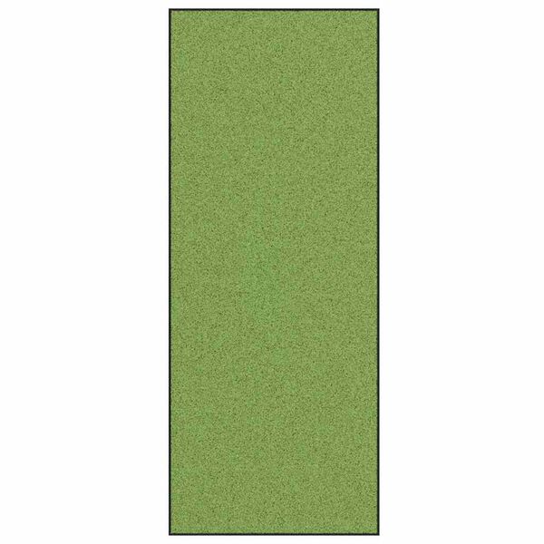 vidaXL Tapis d'entr&eacute;e Autre Vert et Noir 120 x 300 cm Polyamide et PVC