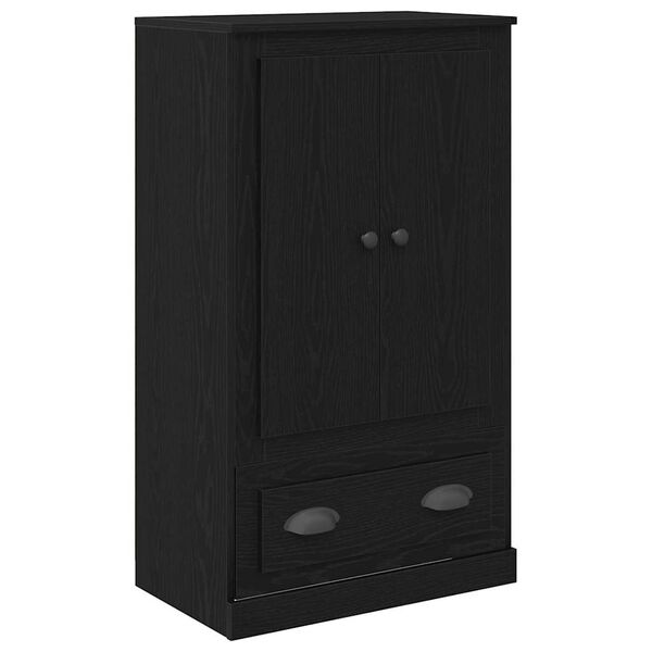 vidaXL Haut Armoire Ch&ecirc;ne noir 60 x 35,5 x 103,5 cm Bois d'ing&eacute;nierie