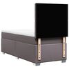 vidaXL Sommier &agrave; lattes de lit avec matelas Gris 90x190 cm Similicuir