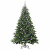 vidaXL Sapin de No&euml;l artificiel avec 300 LED Vert 180 cm PE et PVC