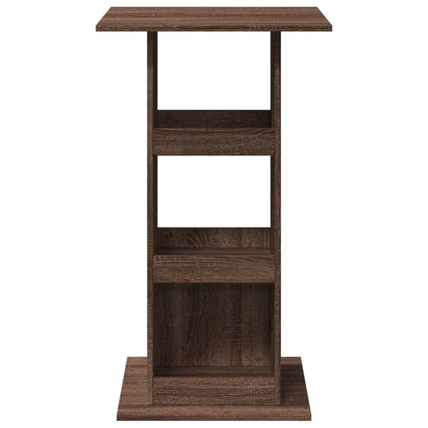 vidaXL Table de bar avec rangement chêne marron bois d’ingénierie