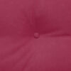 vidaXL Coussin de Dos Bordeaux 120 x 24 x 50 cm Velours