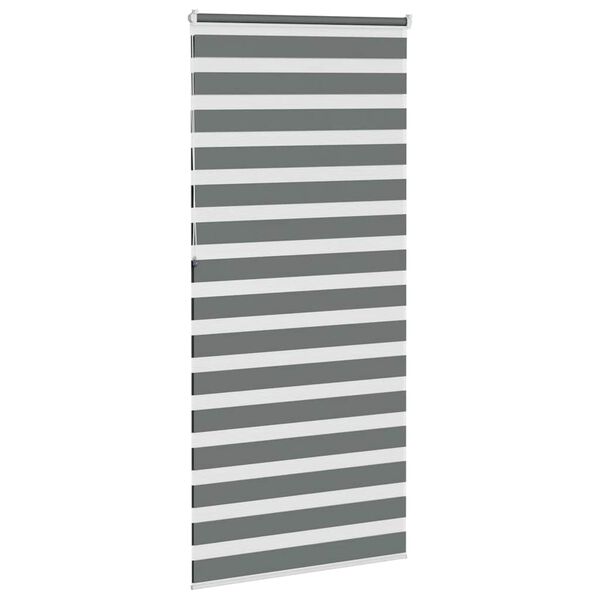 vidaXL Store z&egrave;bre gris fonc&eacute; largeur du tissu 95,9 cm polyester