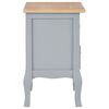 vidaXL Tables de chevet 2 pcs gris 35x30x49 cm MDF