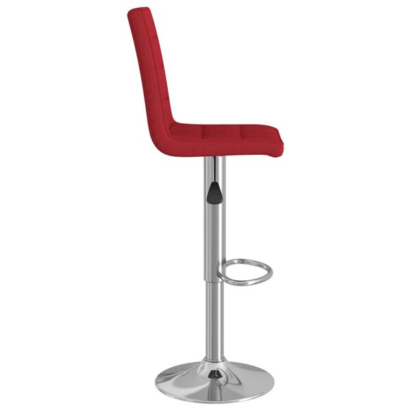 vidaXL Tabouret de bar Rouge bordeaux Tissu