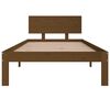 vidaXL Cadre de lit sans matelas Marron miel Bois pin massif 90x200 cm