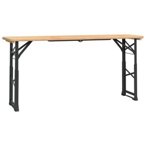 vidaXL Table &agrave; bi&egrave;re pliable 170x50x75/105 cm bois massif de sapin