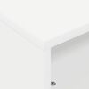 vidaXL Table d'appoint avec roues Blanc 50,5 x 50 x 30 cm