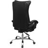 vidaXL Chaise de bureau inclinable avec repose-pieds Noir
