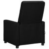 vidaXL Fauteuil de massage Noir Tissu