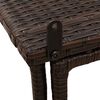 VidaXL Table de jardin pliante marron 90 x 51 x 75 cm polyrotin