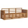 vidaXL Ensembles de canap&eacute;s 3 pcs Naturel Bois d'Acacia Massif