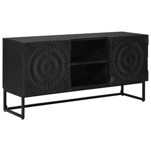 vidaXL Meuble TV Noir 105 x 30 x 54 cm