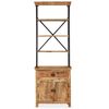 vidaXL Buffet avec étagères en bois de manguier massif 65x30x180 cm
