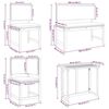vidaXL Ensemble bistro de jardin 4 pcs Marron Bois d'Acacia Massif