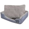 vidaXL Lit pour chiens avec coussin rembourr&eacute; Taille XL Gris