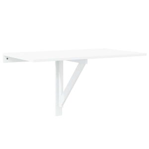 vidaXL Table murale pliable Blanc brillant 100x60x56cm Bois ing&eacute;nierie