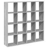 vidaXL Biblioth&egrave;que sonoma gris 137,5x29x137,5 cm bois d'ing&eacute;nierie