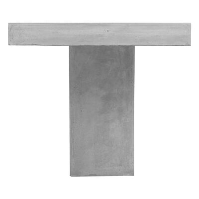 vidaXL Table de jardin Gris 80x80x75 cm Béton
