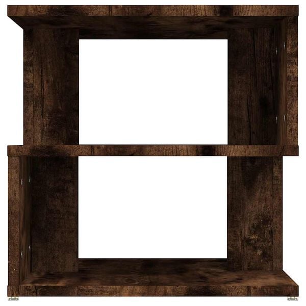 vidaXL Table d'appoint Ch&ecirc;ne fum&eacute; 40x40x40 cm Bois d'ing&eacute;nierie