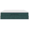 VidaXL Cadre de lit ottoman avec matelas vert fonc&eacute; 160x200 cm velours