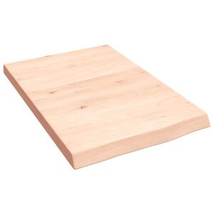 vidaXL &Eacute;tag&egrave;re murale 40x60x(2-4) cm bois de ch&ecirc;ne massif non trait&eacute;
