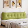 vidaXL Coussin de Dos Vert clair 180 x 24 x 50 cm tissu