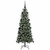 vidaXL Sapin de No&euml;l artificiel Vert 150 cm PVC, plastique et acier