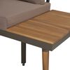 vidaXL Salon de jardin 4pcs et coussins Bois d'acacia solide Marron