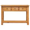 vidaXL Table console 110x35x75 cm Bois de ch&ecirc;ne solide