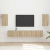 vidaXL Ensemble meuble TV 5 pcs Ch&ecirc;ne Sonoma Bois d'ing&eacute;nierie
