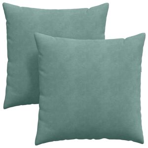 vidaXL Coussins de canap&eacute; 2 pcs Vert Mer 60 x 60 cm