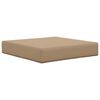 vidaXL Coussin de canap&eacute; d'ext&eacute;rieur 3 pcs Taupe Polyester