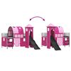vidaXL Lit mezzanine pour enfants Noir et rose 79,5 x 200 cm M&eacute;tал