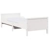 vidaXL Cadre de lit avec matelas extensible Blanc 80 x 200 cm