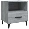 vidaXL Table de chevet Sonoma gris Bois d'ing&eacute;nierie