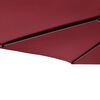 vidaXL Parasol de jardin avec m&acirc;t en acier bordeaux 225x225x212 cm
