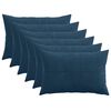 vidaXL Housse de coussin 6 pc ALMELO Bleu marine 40 x 60 cm