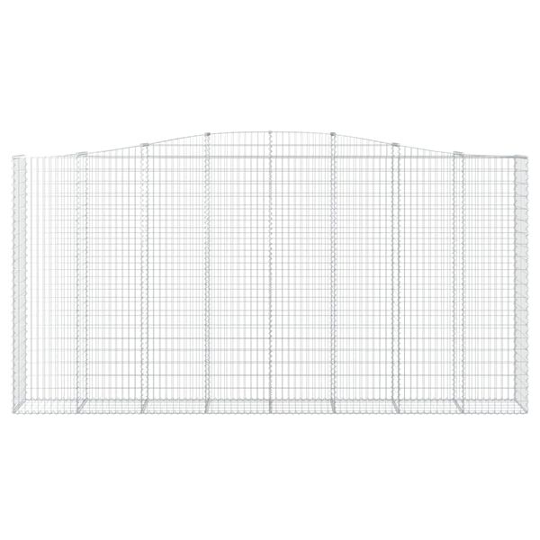 vidaXL Paniers à gabions arqués 8 pcs 400x50x200/220 cm Fer galvanisé