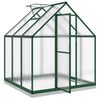 vidaXL Serre avec cadre de base vert 169x169x202 cm aluminium