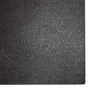 vidaXL Tapis de porte noir 80x100 cm fibre de coco touffeté