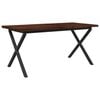 vidaXL Table &agrave; manger en bord vivant 140 x 90 x 75 cm