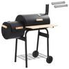 vidaXL Grill ext&eacute;rieur 104 x 58 x 114 cm Acier Noir