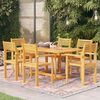 vidaXL Ensemble &agrave; manger de jardin 9 pcs Bois de teck massif